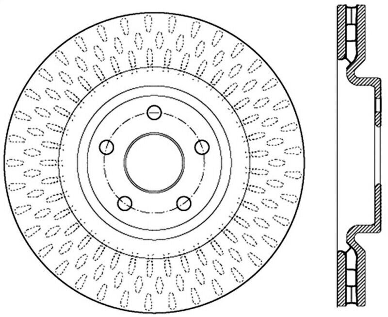 brake disc rotor StopTechは12-18ジープグランドチェロキーSRT8（380mmフロントディスク）フロント左に適合します StopTech Fits 12-18 Jeep Grand Cherokee SRT8 (380mm Front Disc) Front Left