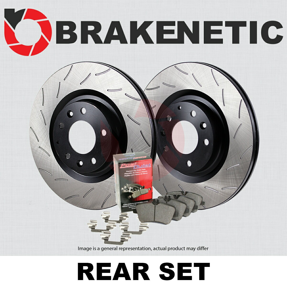 brake disc rotor ꥢ֥ͥƥåץߥRSåȥ֥졼 +ߥåѥå55.62169.42 REAR BRAKENETIC PREMIUM RS Slot Brake Rotors + Ceramic Pads 55.62169.42