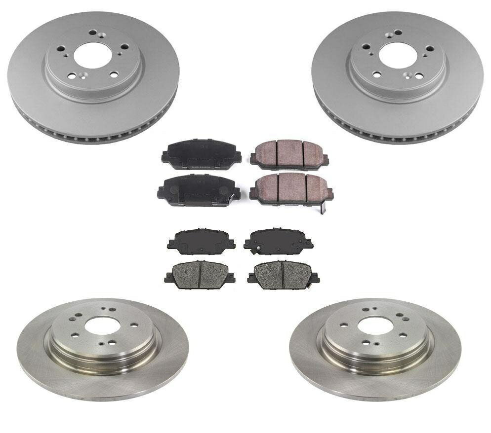 brake disc rotor ホンダCR-V 17-21 6PCキットAP用のフロントリアブレーキローターとセラミックブレーキパッド Front Rear Brake Rotors and Ceramic Brake Pads for Honda CR-V 17-21 6PC Kit AP