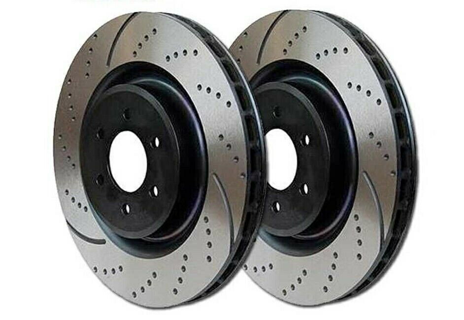 brake disc rotor EBC GD994 GD Sport Dimple Drilled＆Slotted Brake Rotors-フロントセット EBC GD994 GD Sport Dimple Drilled & Slotted Brake Rotors - Front Set