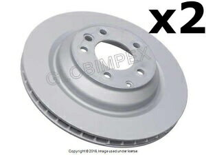brake disc rotor Porsche Cayenne(2008-2010)ブレーキディスクリアの左&右(2)Zimmermann Coat Z Po...