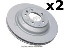 brake disc rotor Porsche Cayenne(2008-2010)ブレーキディスクリアの左&右(2)Zimmermann Coat Z Po...