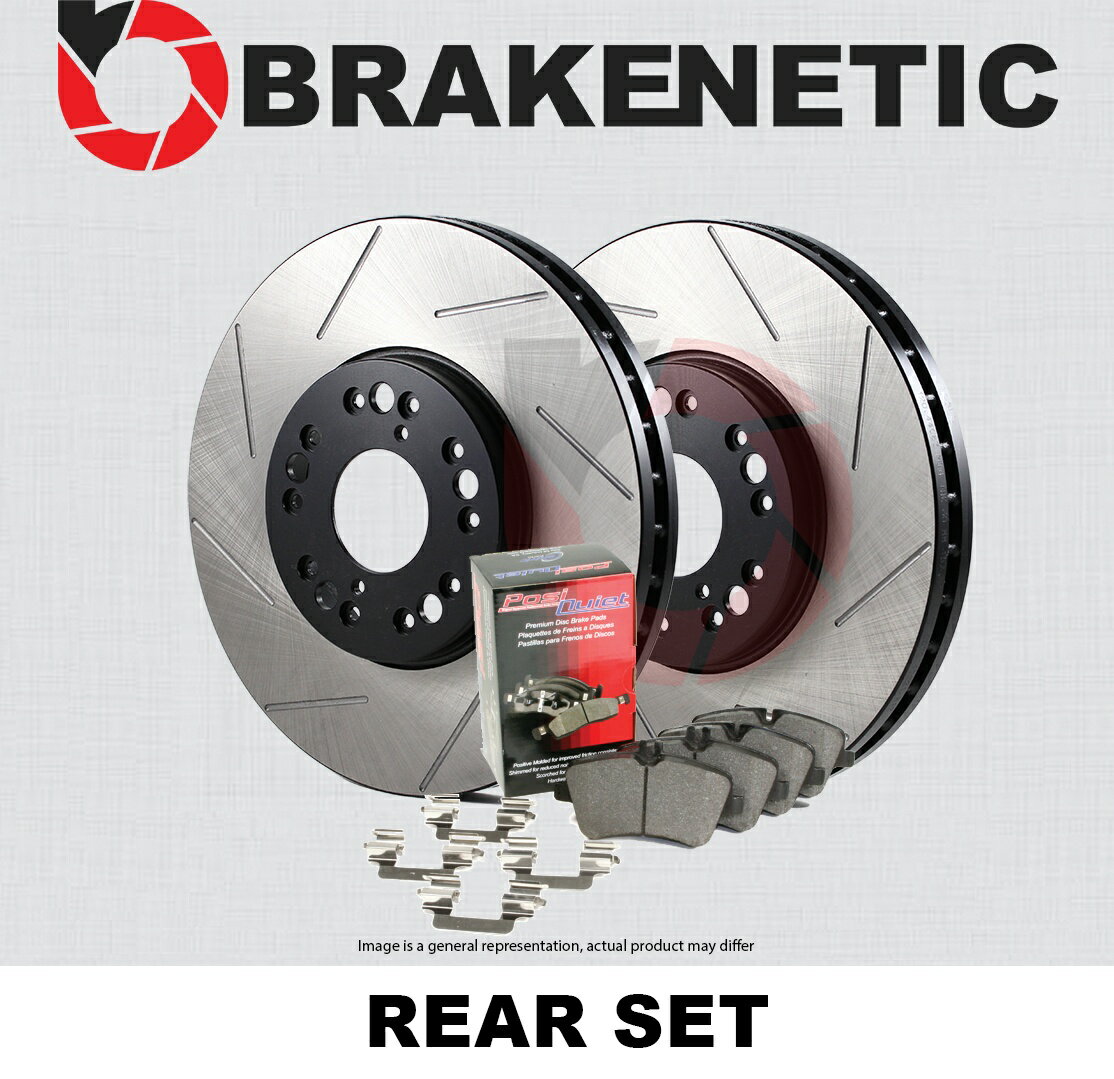 brake disc rotor ꥢ֥ͥƥåץߥॹåȥåȥ֥졼 +ߥåѥå55.62169.52 REAR BRAKENETIC PREMIUM Slotted Brake Rotors + Ceramic Pads 55.62169.52