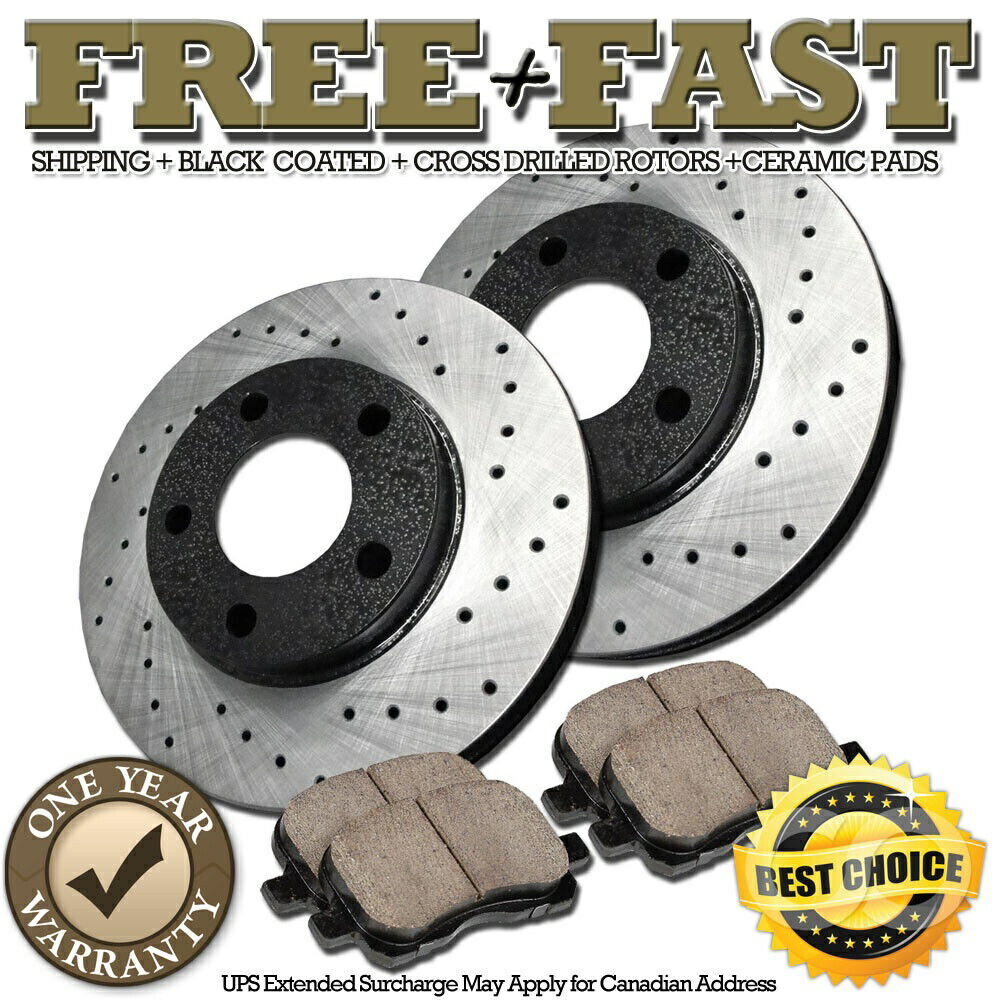 brake disc rotor H0690リアプレミアムブラックブレーキローターパッド2004 2005キャデラックXLR 5ラグ H0690 REAR Premium BLACK Brake Rotors Pads FOR 2004 2005 Cadillac XLR 5LUG