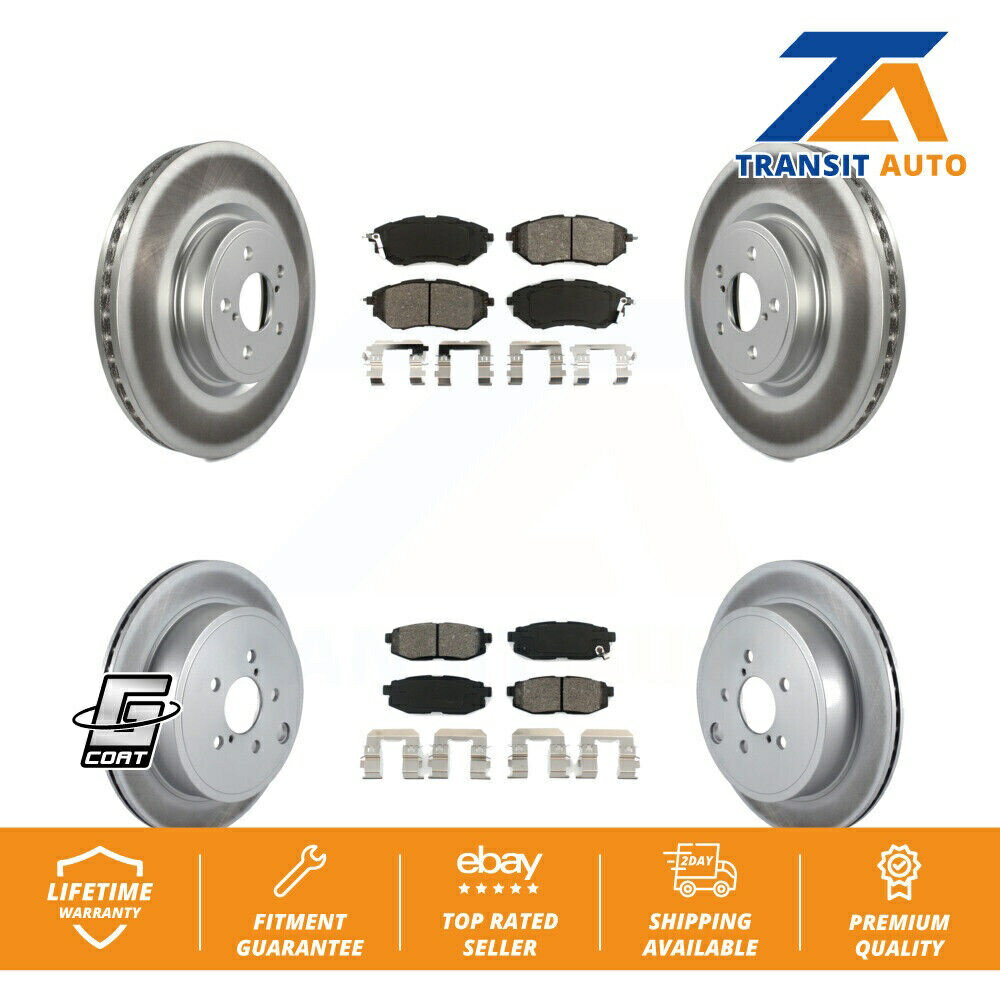 brake disc rotor フロントリアコートディスクブレーキローターローターセミメタルパッドキットスバルアウトバックレガシー用 Front Rear C...
