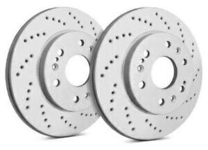 brake disc rotor SPPグレードリルスロットスロットフロント319.5mmブレーキローター2005-06ポンティアックGTO SPP Gray Drilled Slotted Front 319.5mm Brake Rotors for 2005-06 Pontiac GTO