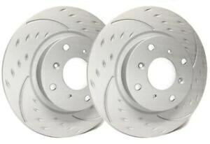 brake disc rotor SPパフォーマンスグレー319.5mmダイヤモンドスロットスロットブレーキローター2005ポンティアックGTO SP Performance Gray 319.5mm Diamond Slotted Brake Rotors for 2005 Pontiac GTO