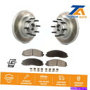 brake disc rotor フォードF-250スーパーデューティF-350用フロントコートブレーキローターハブセミメタリックパッドキット Front Co...