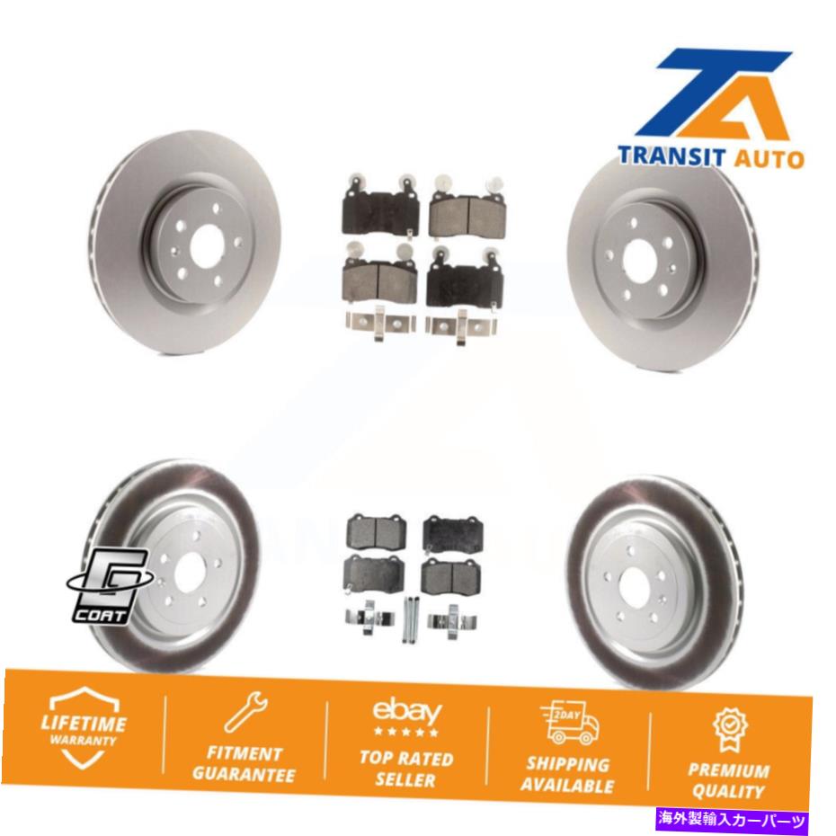 brake disc rotor 11-15シボレーカマロSS用のフロントリアコートブレーキローターセミメタルパッドキット Front Rear Coat Brake Rotors Semi-Metallic Pad Kit For 11-15 Chevrolet Camaro SS