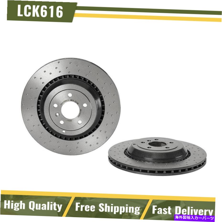 brake disc rotor 2007-2011メルセデスベンツML63 AMGブレンボリアプレミアムUVコーティングブレーキローター Fits 2007-2011 Mercedes-Benz ML63 AMG Brembo Rear Premium UV Coated Brake Rotors