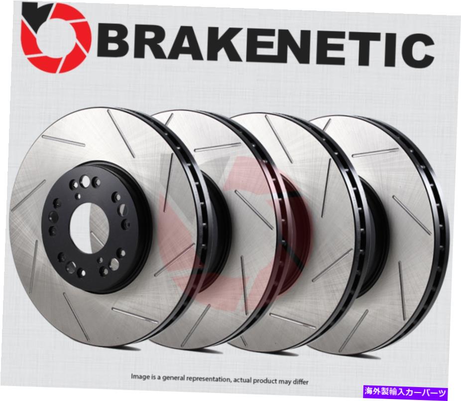brake disc rotor [ե +ꥢ] Brakenetic Premium Slotted Brake Disc Rotors BPRS70438 [FRONT + REAR] BRAKENETIC PREMIUM SLOTTED Brake Disc Rotors BPRS70438