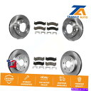 brake disc rotor シボレーシルバラード2500 HD GMC H2 XL用のフロントリアブレーキローターセラミックパッドキット Front Rear Brake Rotor Ceramic Pad Kit For Chevrolet Silverado 2500 HD GMC H2 XL