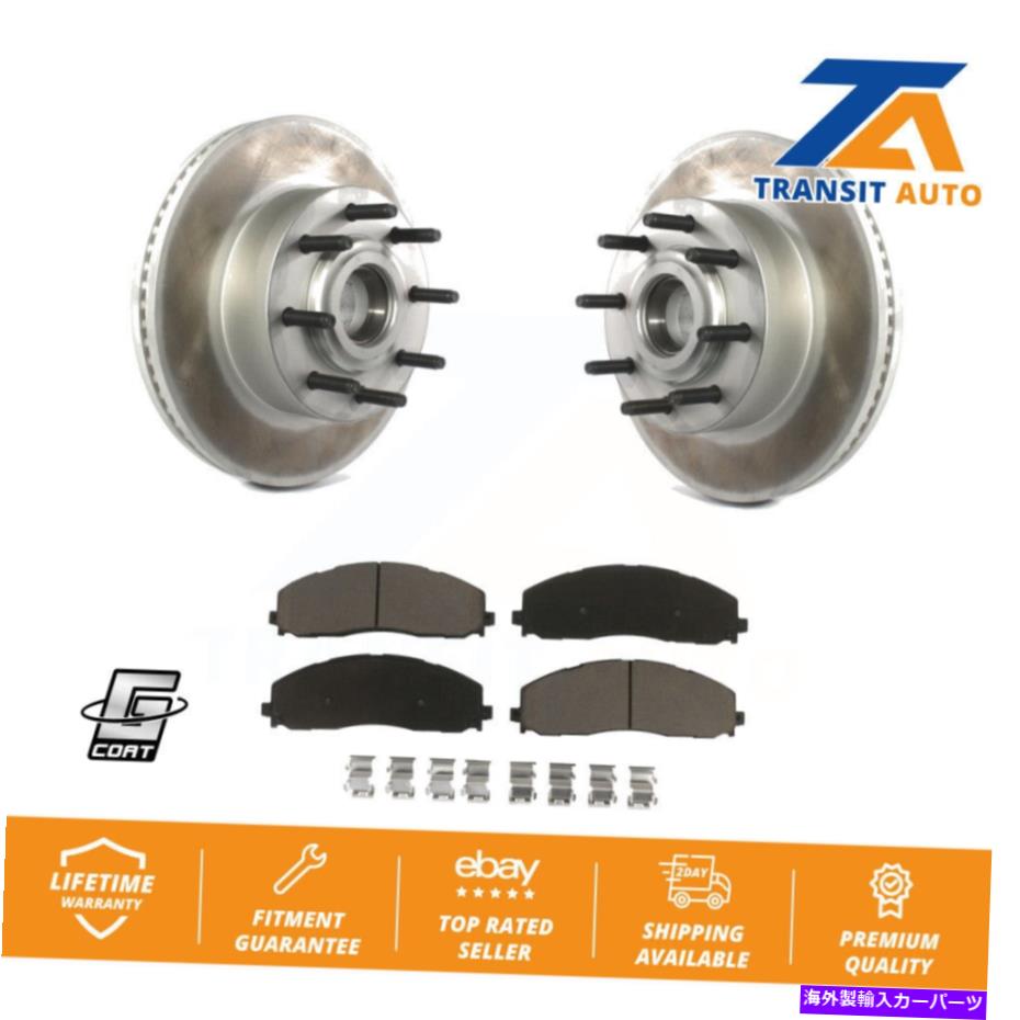 brake disc rotor フロントコートディスクローターハブセラミックパッドキットフォードF-250スーパーデューティF-350 Front Coat ...