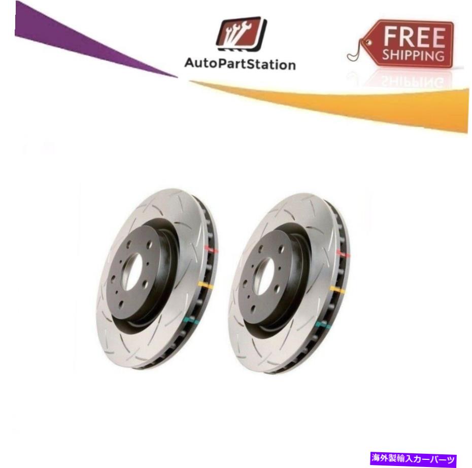 brake disc rotor DBAリアスロット4000シリーズT3スロットローター（ペア）Impreza WRX STI 04-06 DBA Rear Slotted 4000 Series T3 Slot Rotor (Pair) For Impreza WRX STI 04-06