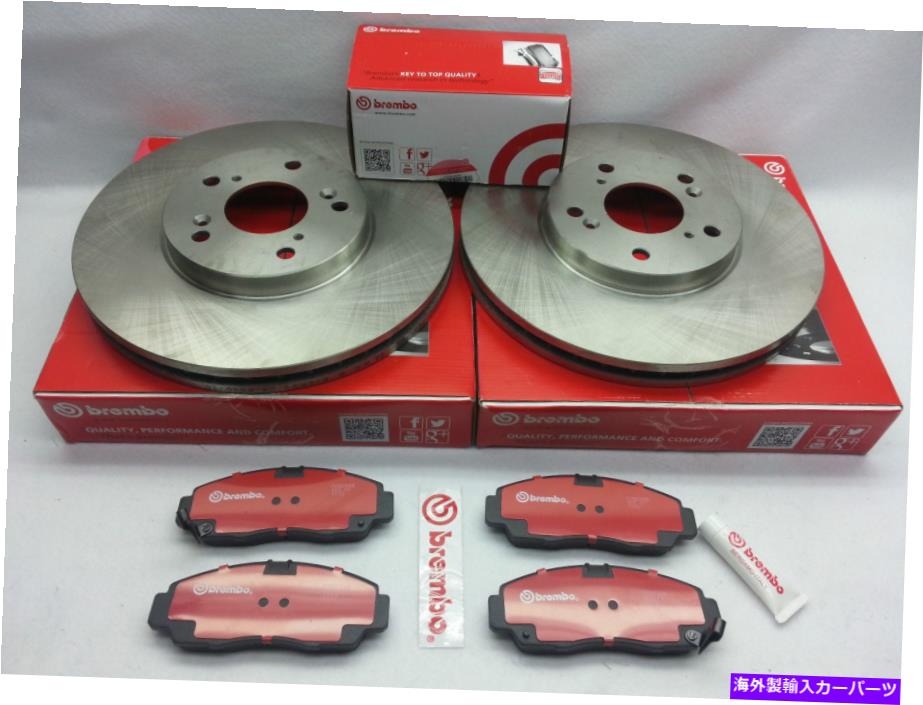 brake disc rotor ブレンボフロントパッドとローターセットホンダアコード要素 Brembo Front Pad&Rotors Set Honda Accord Element