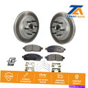 brake disc rotor Ford F-150 Lincoln Mark LT RWD用のフロントコートブレーキローターセミメタルパッドキット Fron...