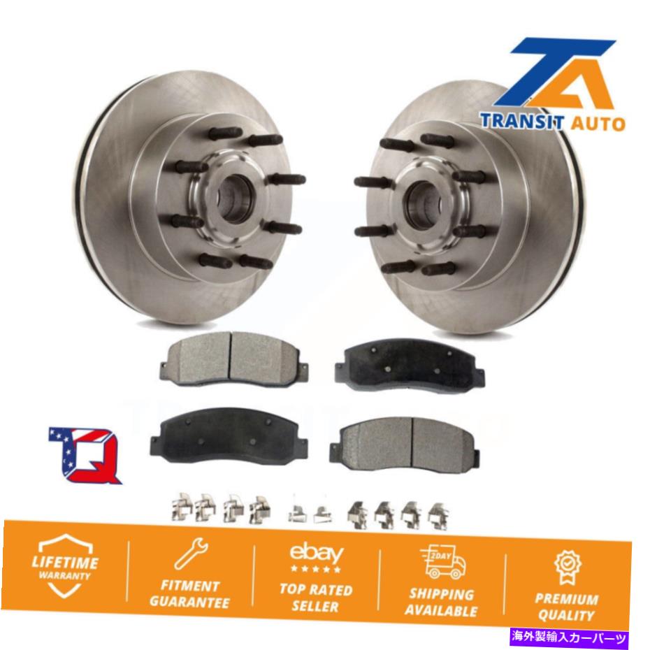 brake disc rotor フォードF-250スーパーデューティF-350 RWD用のフロントディスクブレーキローターセミメタリックパッドキット Front Disc Brake Rotor Semi-Metallic Pad Kit For Ford F-250 Super Duty F-350 RWD