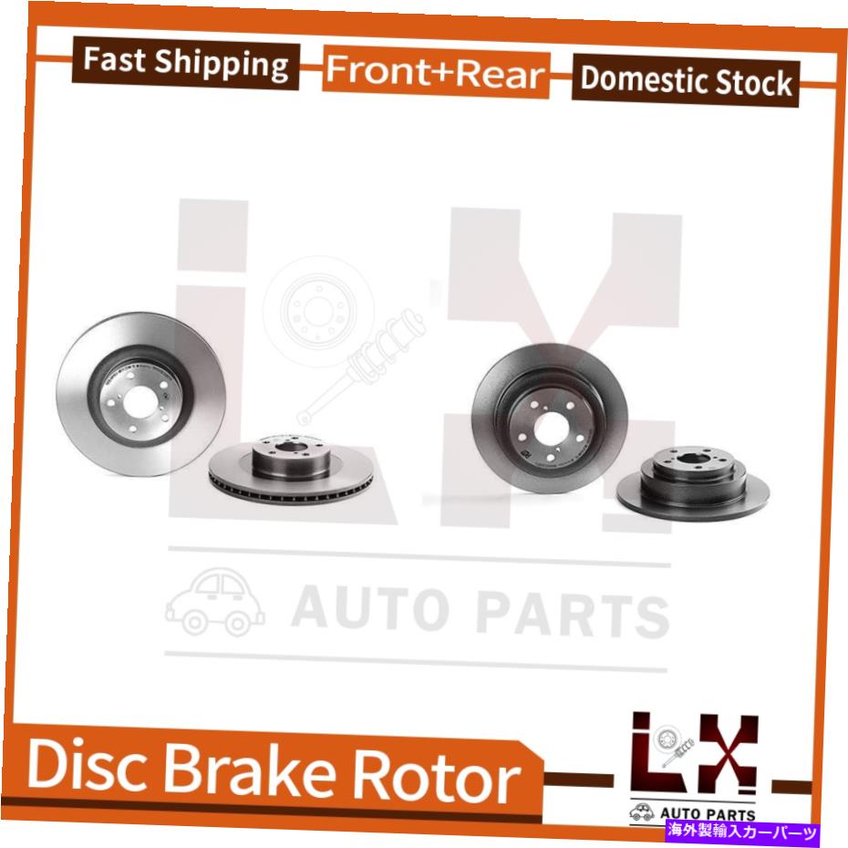 brake disc rotor 2003年のスバルインプレッサに設定されたフロント＆リアブレンボコーティングOEブレーキローターセット Front & Rear Brembo Coated OE Brake Rotors Set For 2003 Subaru Impreza