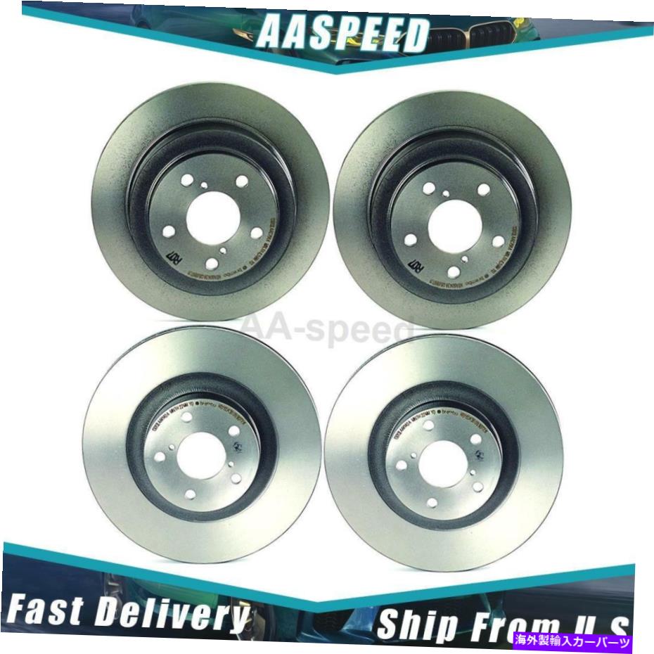 brake disc rotor 2002年から2005年のスバル4xフロントリアディスクブレーキローターブレンボ For 2002-2005 Subaru 4X Front Rear Disc Brake Rotor Brembo