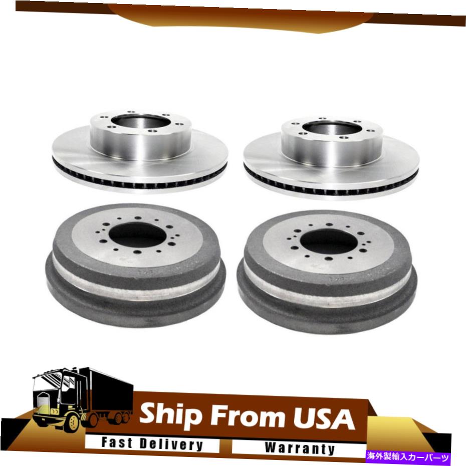 brake disc rotor フロント、リア4xデュラゴブレーキロータードラムセットフィット2000-2002トヨタツンドラ_WT Front,Rear 4X DuraGo Brake rotor Drum Set fits 2000-2002 Toyota Tundra_WT