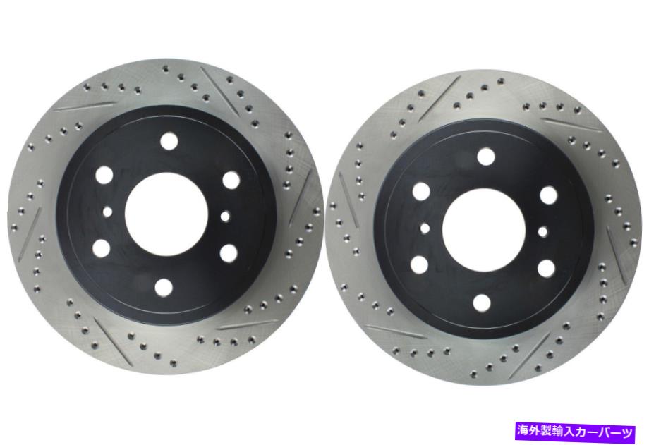 brake disc rotor 2007-2020Υꥢڥȥåץƥåǥ֥졼ǥå졼ESV43055 Rear PAIR Stoptech Disc Brake Rotor for 2007-2020 Cadillac Escalade ESV (43055)