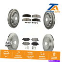 brake disc rotor フォードエクスプローラーフレックスリンカーン用のフロントリアコートブレーキローターセミメタリックパッドキット Front Re...