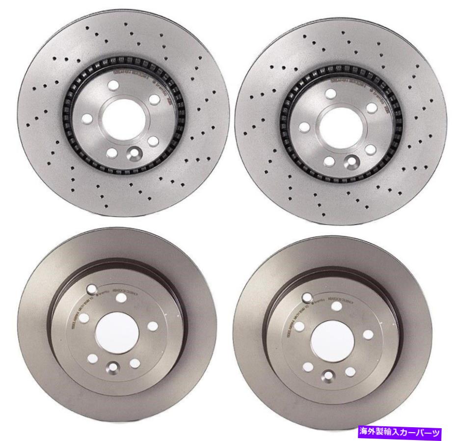 brake disc rotor ランドローバーLR2 2008-2012用ブレンボフロントとリアコーティングブレーキディスクローターキット Brembo Front and Rear Coated Brake Disc Rotors Kit For Land Rover LR2 2008-2012