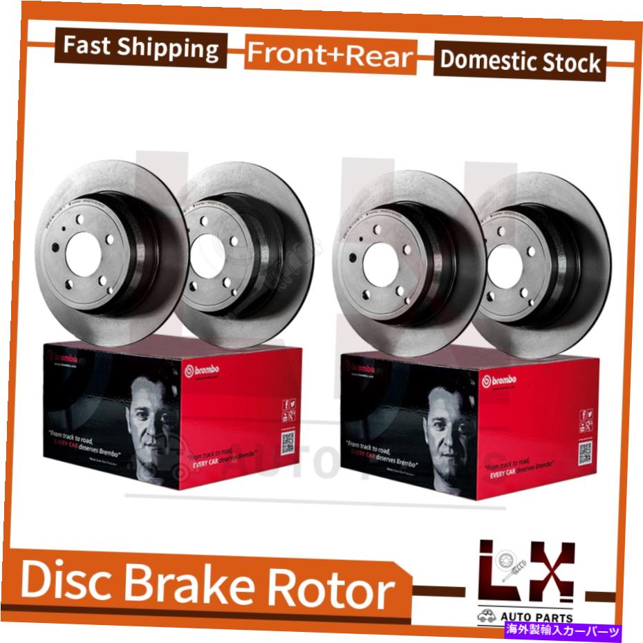 brake disc rotor トヨタアバロン2012向けにセットされたフロント＆リアブレンボコーティングOEブレーキローター Front & Rear Brembo Coated OE Brake Rotors Set For Toyota Avalon 2012