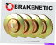 brake disc rotor [ե +ꥢ] Brakenetic Sportåȥåȥ֥졼ǥBSR36818 [FRONT + REAR] BRAKENETIC SPORT SLOTTED Brake Disc Rotors BSR36818