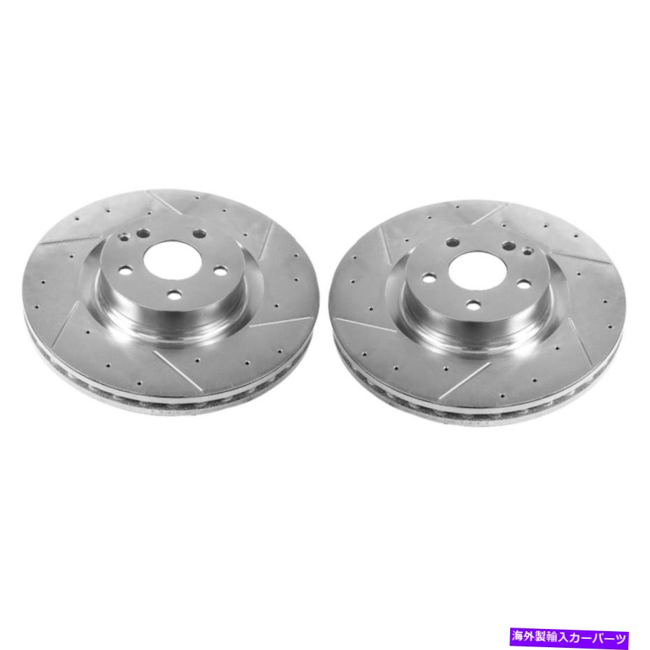 brake disc rotor EBR1265XPR PowerStop 2ۥ륻åȥ֥졼ǥ륻ǥE550 C250 EBR1265XPR Powerstop 2-Wheel Set Brake Discs Front for Mercedes Coupe E550 C250