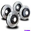 brake disc rotor Sub020S FITWRX 15-2017֥졼ե +ꥢɥǥץ륹å SUB020S FIT : WRX 15-2017 Brake Rotors Front + Rear Cross Drill &Dimple Slots