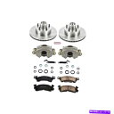 brake disc rotor KCOE2908 PowerStop 2ホイールセットブレーキディスクとキャリパーキットフロント新しいシボレー KCOE290...