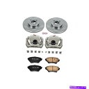 brake disc rotor kcoe2353パワーストップブレーキディスクとキャリパーキット2輪セットフロント新しいMiata KCOE2353 Powe...
