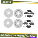 brake disc rotor 2008年から2009年のダッジグランドキャラバンフロントリアコーティングブレーキローターとセラミックパッド For 2008...