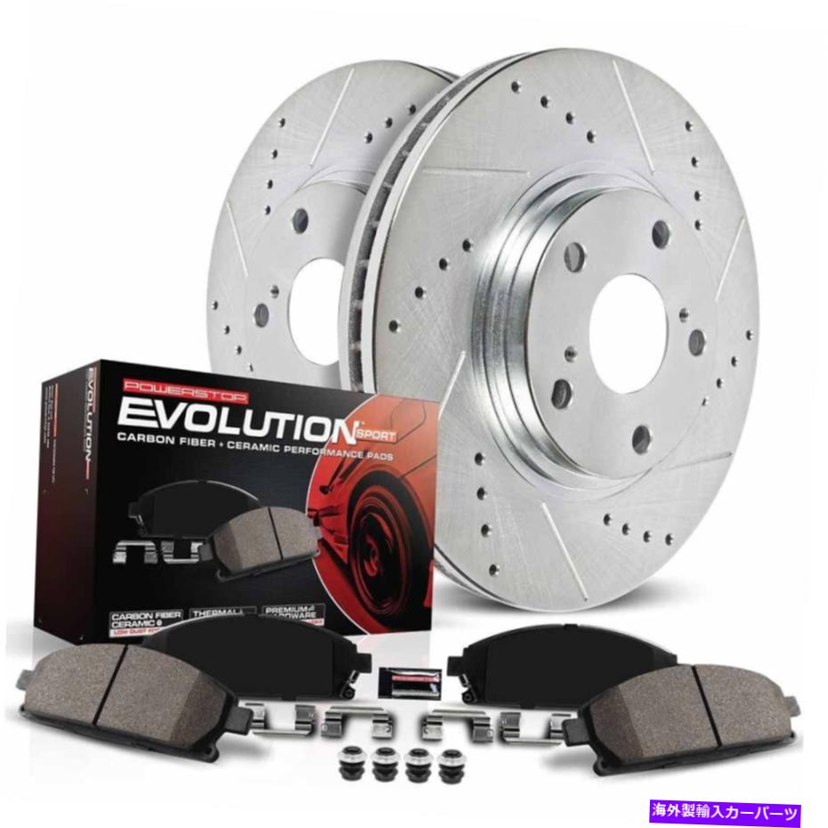 brake disc rotor フォード警察インターセプター用セダンパワーストップリアブレーキパッドとローターキットTCP For Ford Police Interceptor Sedan PowerStop Rear Brake Pads and Rotors Kit TCP