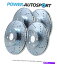 brake disc rotor ʥե +ꥢ˥ѥѥեޥ󥹥ɥ륹åȥåȥå֥졼PS99597 (FRONT + REAR) POWER PERFORMANCE DRILLED SLOTTED PLATED BRAKE ROTORS PS99597