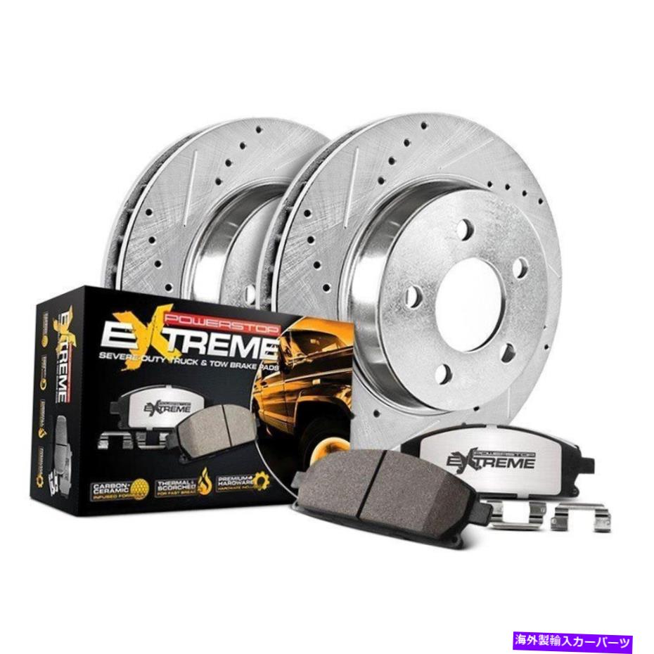 brake disc rotor ジープグランドチェロキー18-20ブレーキキットパワーストップ1クリックエクストリームZ36トラック＆ For Jeep Grand Cherokee 18-20 Brake Kit Power Stop 1-Click Extreme Z36 Truck &