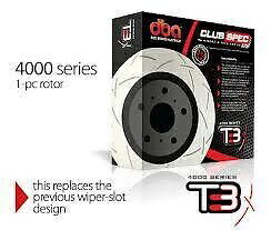 brake disc rotor DBA T3リアスロットブレーキローターX 2ミツビシランサーエボリューションEVO 5-9 DBA T3 Rear Slotted Brake Rotors x 2 for Mitsubishi Lancer evolution EVO 5-9