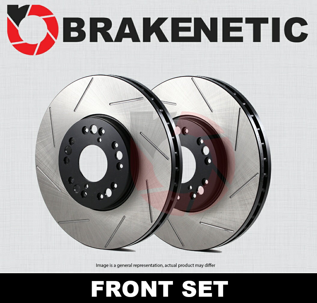 brake disc rotor フロントキットキットスディスク2005-2009 GMC Envoy 5.3V V8 （64683） [FRONT SET] BRAKENETIC PREMIUM SLOTTED Brake Disc Rotors BNP34112.SS