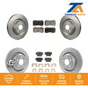 brake disc rotor G35 2005 06 07 2008 Front Rear Coated Brake Rotor Semi-Metallic Pad Kit For Dodge Charger Challenger