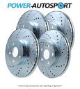 brake disc rotor K7859 PowerStop (FRONT+REAR) POWER PERFORMANCE DRILLED SLOTTED PLATED BRAKE DISC ROTORS 45668PS(2)