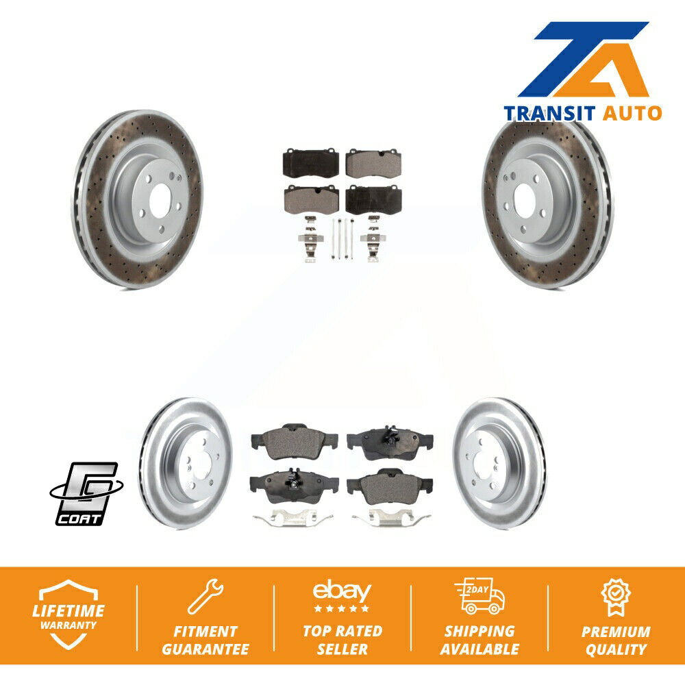 brake disc rotor BMW Z3 1999 2000 Front Rear Coated Brake Rotor Ceramic Pad Kit For Mercedes-Benz S550 SL550 CL550