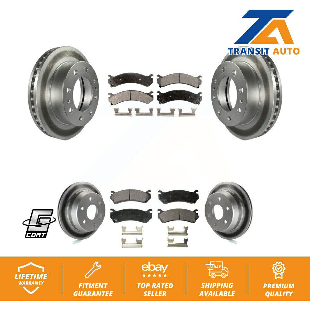 brake disc rotor STOPTECH 126.50028SR Front Rear Coat Brake Rotors Ceramic Pad K...