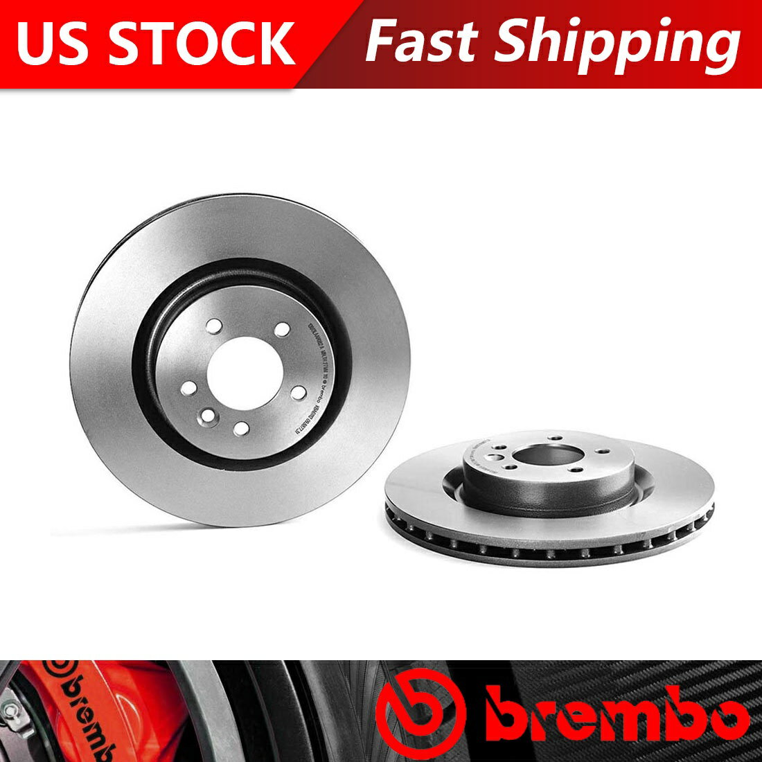 brake disc rotor 2011-2016ランドローバーLR4フロントコーティングブレーキローター-BREMBOプレミアムOE Fits 2011-2016 Land Rover LR4 Front Coated Brake Rotors - Brembo Premium OE