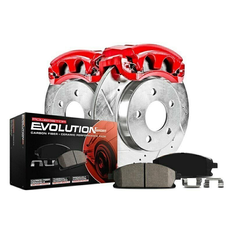 brake disc rotor ポンティアックボンネビル00-05ブレーキキットパワーストップ1クリックZ23エボリューションスポーツ For Pontiac Bonneville 00-05 Brake Kit Power Stop 1-Click Z23 Evolution Sport