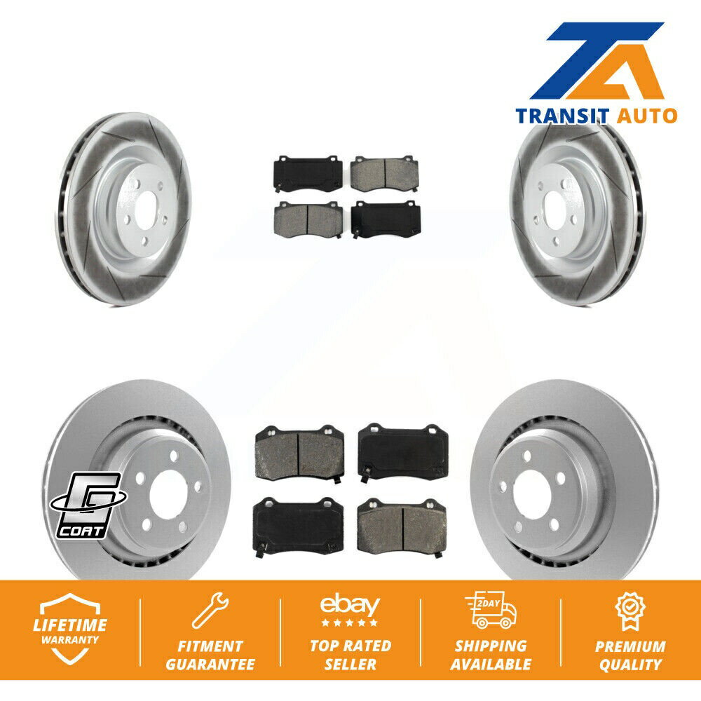 brake disc rotor 2000年年2004年のアウディA6 quattro 4.2L w/ラウンドラウンドff+rドリルローターとパッド Front...