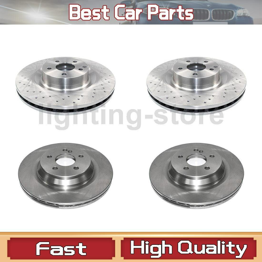 brake disc rotor ebc֥졼S4KF1166S4 Front Rear Disc Brake Rotor DuraGo Fit Mercedes-Benz 2007-2014 4 pcs