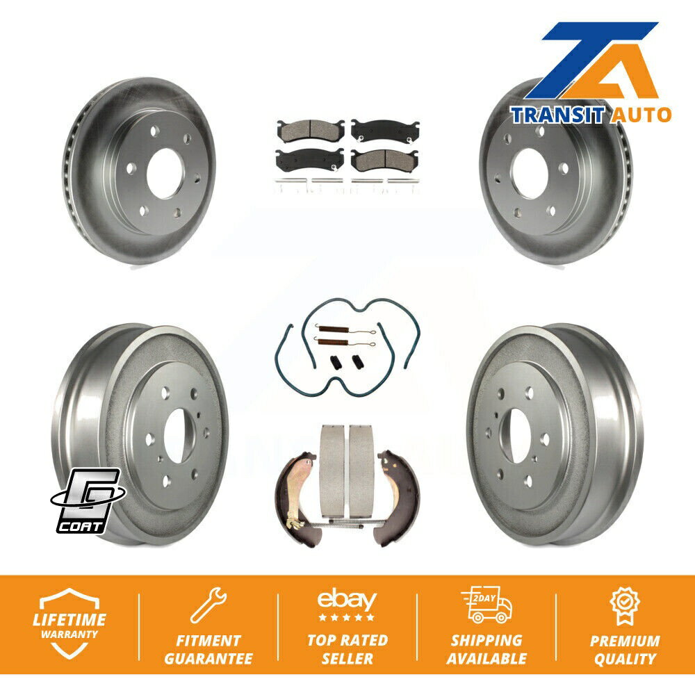 brake disc rotor ebc֥졼S2KF1044S2 Front Rear Coat Brake Rotors Semi-Metallic Pa...