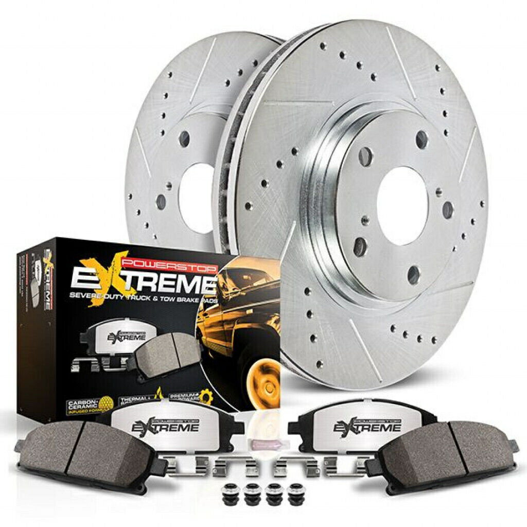 brake disc rotor 2000ǯǯ2002ǯǯΥ륻ǥcl500 Power Stop Brake Kit For GMC Sierra 1500 1999-2006 Rear Z36 Truck &Tow