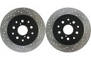 brake disc rotor ディスクブレーキローターディスクスポーツスロットフロントフロント126.65138SR Rear PAIR Stoptech Disc Brake Rotor for 2002-2010 Lexus SC430 (45219)(2)